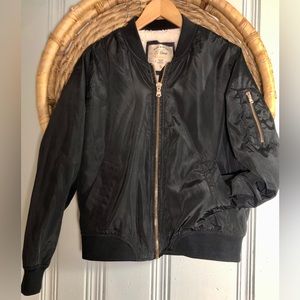 Women’s lined bomber jacket